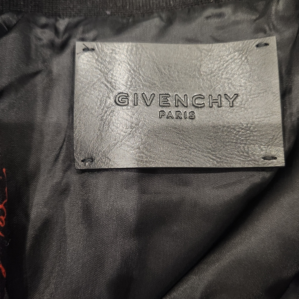 Givenchy Black And Red Patterned Bomber Jacket - image 8